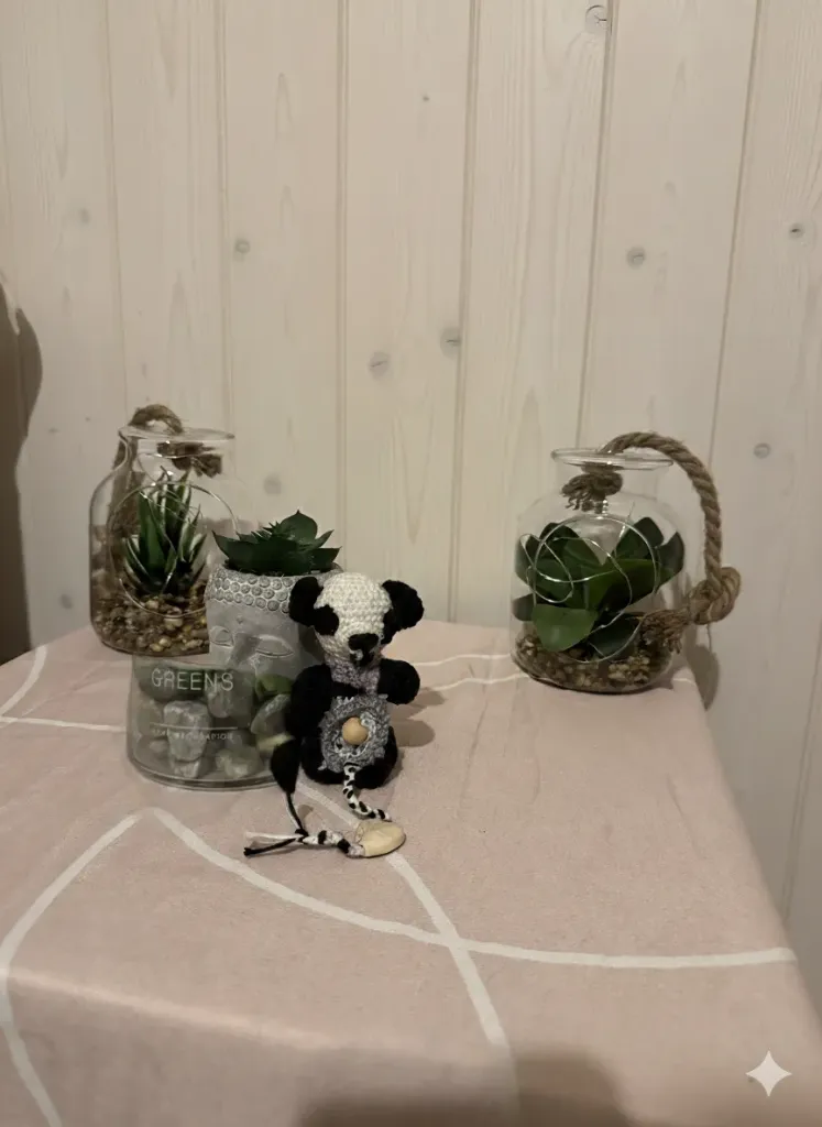 [L'amour de Panda] Porte-clé Panda Attrape-rêves